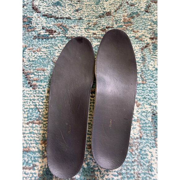 Giuseppe Zanotti Authentic Men’s High Top Sneakers EU 41 Gold Strap Zipper Leath - Picture 12 of 13